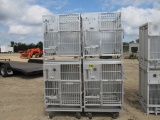 Set of 4 Large Aluminum Vet /Zoo Animal Cage