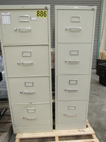 2 4 drawer filing cabinets