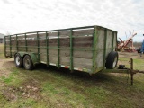 20' Landscape Trailer w/4' sides NO TITLE