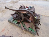 pallet of plow parts and sinks