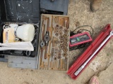 Torque wrench, tap & die set, paint sprayer