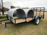 Utility trailer with ramp gate 6 1/2' x 122