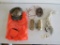 Block & tackle, misc rope, orange vest