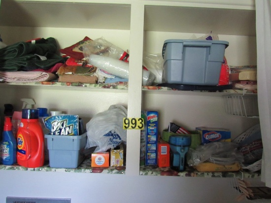 Cabinet w/laundry/cleaning supplies