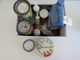 Box of stains, water seal & misc supplies
