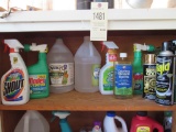 Cabinet of cleaner, plant food & ant killer