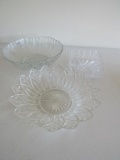 2 Glass bowls, napkin holder & small pitcher