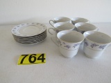 6 Cups & saucers