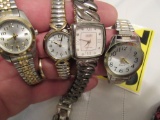 Silver & gold ladies watches