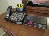 Alarm clock & cordless telephone