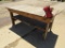 Wooden work bench w/vise
