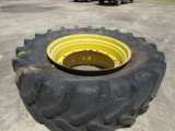 710/70R 42 tractor tire & rim