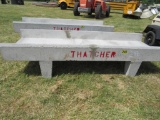 Concrete feed trough