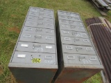 (2) 8 Drawer file cabinets