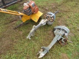 Front Tine Tiller & 2 old out board motors