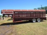 Ponderosa 20' Gooseneck stock trailer NO TITLE