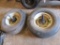 2 Impliment tires & wheels w/spindles