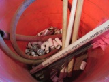 PVC fittings in bucket