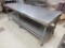 Commercial table w/stainless steel top