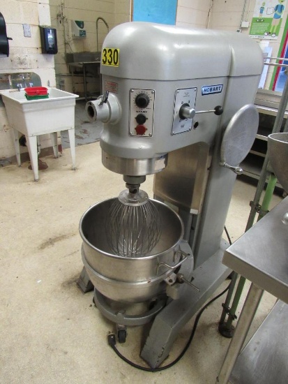 Hobert H-600T commercial mixer with attachments