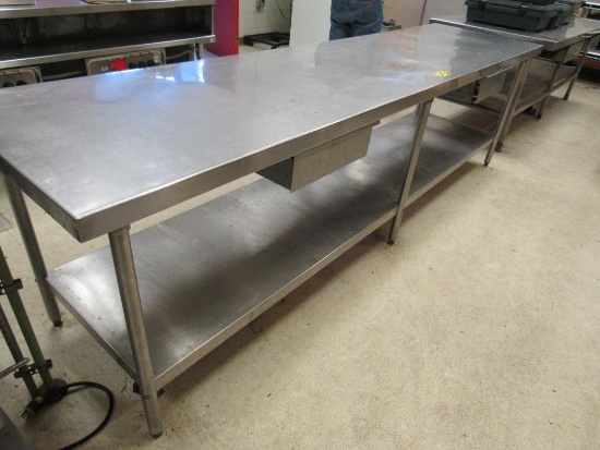 Stainless Steel work table w/bottom shelf