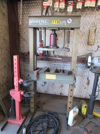 Viking CP-100 hydraulic shop press 30 ton capacity