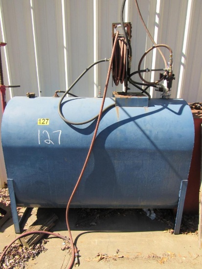 Pnuematic bulk oil tank w/hose & reel