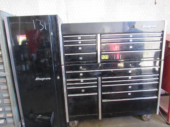 Snap On 15 drawer tool chest w/side box & keys