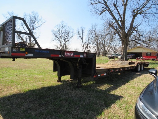 Overbilt 35 ton hydraulic haul trailer w/winch