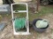 Garden hose, hose reel and planter