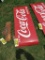 Vintage Drink Coca-Cola In Bottles Porcelain Sled Sign