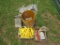 Electric fence insulators, wires and solar charger