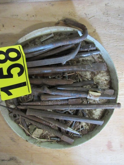 Various sized punches and chisels