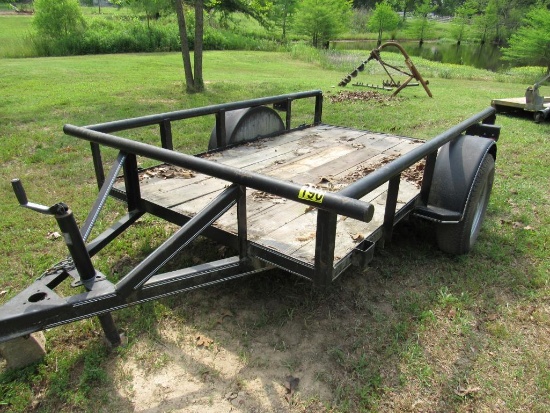 5'x8' Utility trailer, pipe top - No ramps - NO TITLE.  BILL OF SALE ONLY