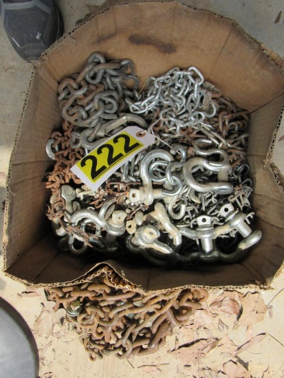 Box of chain and shackles