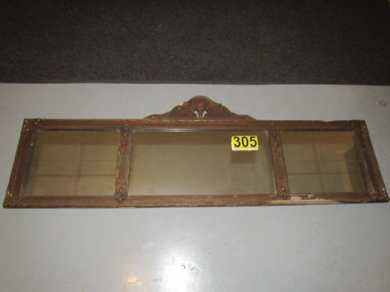 Vintage art decor mirror-believed to be 100 yrs 14"x50"