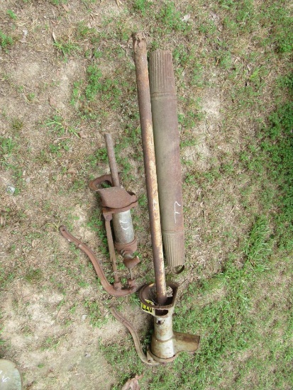 (2) antique water pumps