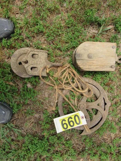(3) Well Pulleys
