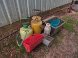 Pump sprayer and scoop