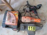 Belt sander, craftsman drill and bits
