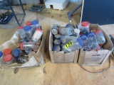 (3) boxes of jars containing bolts, screws, nails and auto parts)