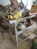 Metal cart and contents