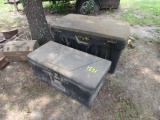 (2) plastic tool boxes