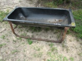 Behler country 5' poly trough and 3 poly barrels