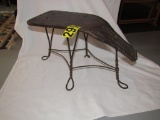 Vintage salesman shoe bench / stool