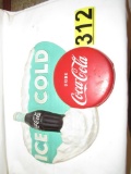 Vintage ICE COLD Coca-Cola sign