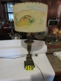 Brass table lamps