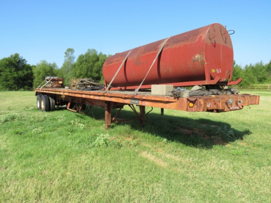 1980 Fontaine 40' flatbed trailer - NO TITLE - Contents on trailer not included