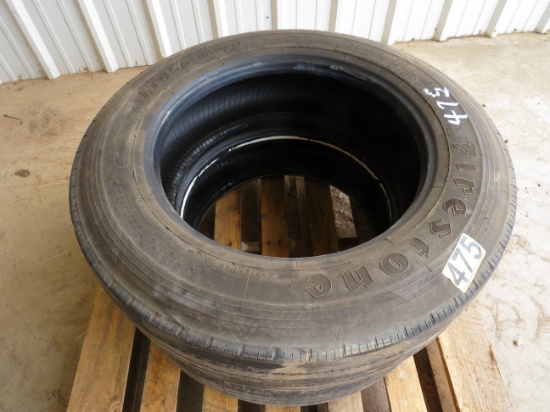 (2) 225/70R 22.5 tires - 16 ply