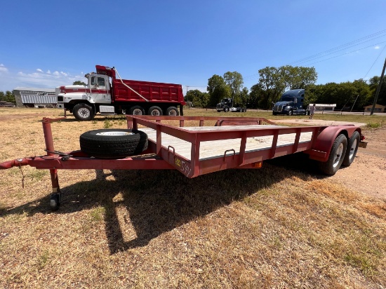 18' Tandem axle utility trailer w/dove tail w/TITL